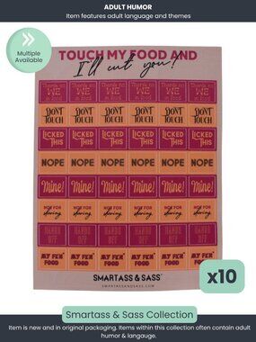 “Don’t Touch My Food” Sticker Sheet